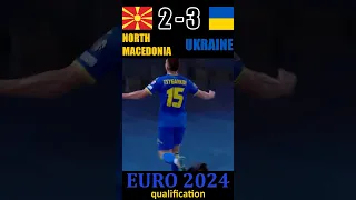 Оце Камбек! Півн.Македонія 2-3 Україна. Відбір Євро-2024 #shorts #football  #ukraine #mudryk #uefa