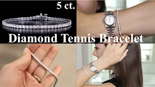 Costco Diamond 5 ct. Tennis Bracelet Review & Unboxing | $4,200