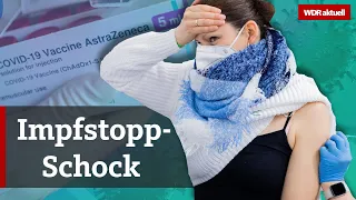 Astrazeneca-Impfungen in Deutschland ausgesetzt: Entsetzen im Impfzentrum | WDR Aktuelle Stunde