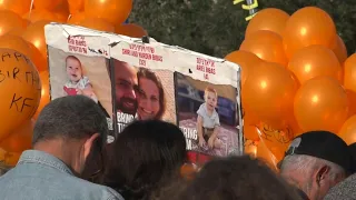 Symbolic birthday celebration for youngest Israeli hostage held by Hamas | AFP