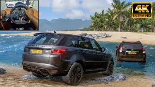 Range Rover Sport SVR & Toyota Land Cruiser Prado Offroad | Forza Horizon 5 | Logitech g29 gameplay