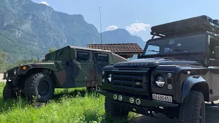 10 LAND ROVER DEFENDER OVERLANDING IN THE SWISS ALPS