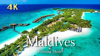 【4K】モルディブの絶景｜ピアノのリラックス音楽と美しい大自然の景色｜maldives