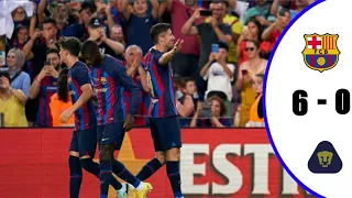 F.C Barcelona vs Pumas 6-0 🔥 | Highlight & All Goals Extended HD 2022