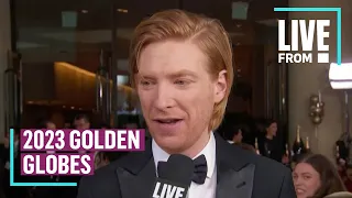 Domhnall Gleeson Talks Working With Steve Carell at Golden Globes | E! News