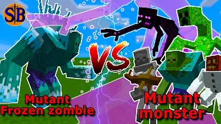 Mutant Frozen Zombie vs Mutant Monsters