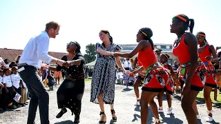 Meghan Markle and Prince Harry Show Off Their Dance Moves in Africa