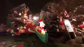 GoPro NYC Dyker Heights Christmas Lights with jazz style Jingle Bells