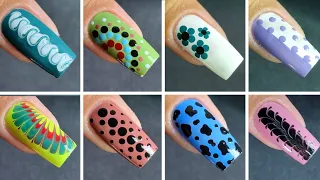 8 Easy Nailart at Home || Make Easy and beautiful Nailart within 2 minutes #nailart #naildesign