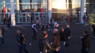 OL - Besiktas : des supporters lyonnais et turcs s'affrontent