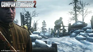 Company of Heroes 2 - Soviet Campaign walkthrough - Hard - Mission 3 Support is on the way