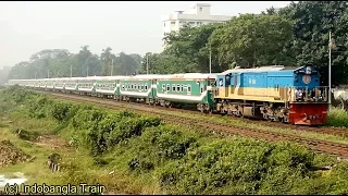 Tista Express: Dhaka to Dewanganj Bazar Train of Bangladesh Railway Moving fast