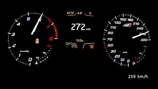 Seat Leon Cupra 280 2014 - acceleration 0-260 km/h, top speed test and more