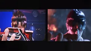 Tekken 8 Jin rage art comparison to reveal trailer