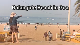 Calangute Beach vlog  #pahadanbaniya #enjoying #goavlog #hairbraids #northgoa #hairstyle #aboutgoa