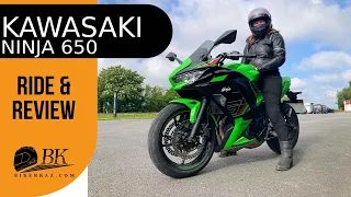 Kawasaki 2023 Ninja 650 Performance review - walk around and riding video