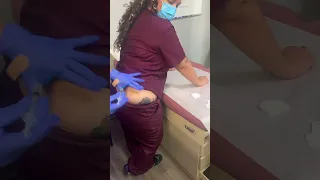 Dorsogluteal IM Injection Standing- Received from student