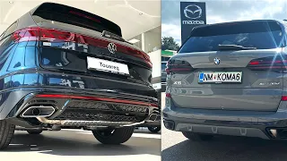 NEW Volkswagen TOUAREG 2024 vs New BMW X5 Facelift 2024 - STARTUP and Revs comparison