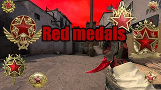 Red service medals - CS:GO