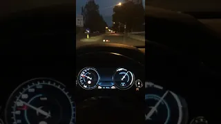 BMW F01 750D Eco pro mode driving night