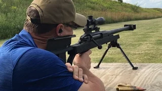 AR-50 50BMG fun and "Muzzle Brake Pulloff" effect