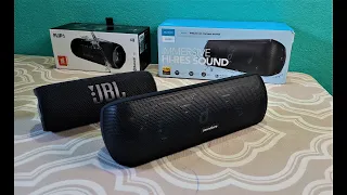 Anker Motion Plus vs JBL Flip 6, Test Bass.