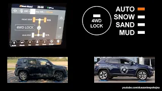 Front Wheel Drive in LOCK mode - Jeep Renegade & Compass - Active Drive - @4x4.tests.on.rollers