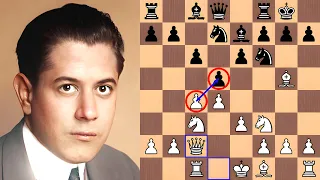 Capablanca destroys the queenside in the Queen’s Gambit Declined