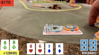 Going With A Read and Being Right and Wrong,  poker vlog 108