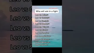 Who would win a fight. Leo edition - Zodiac signs Shorts