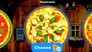 Masha and the Bear pizzeria- The penguin wants Mushroom Pizza