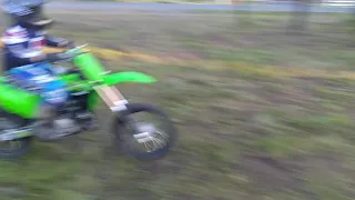 Chanse's first ride on his 2019 KX85 10years old