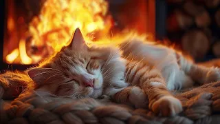 The Purring Of Kittens Sleeping Under The Warm Fireplace 🔥 Relax And Fall Asleep