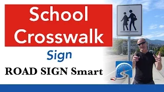 What To Do At a School Crosswalk Sign When Pedestrians Are Crossing
