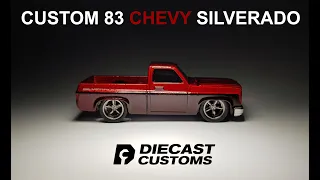 Custom Hotwheels 83 Chevy Silverado Truck