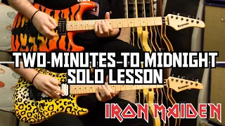 TWO MINUTES TO MIDNIGHT SOLOS - IRON MAIDEN (WITH TABS)