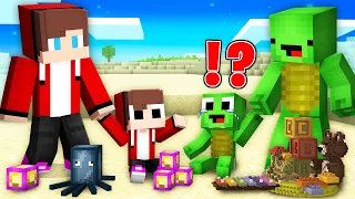 Mikey and JJ Survived 100 Days with BABY Challenge! Minecraft (Maizen)