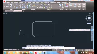 AutoCAD I  04-21 Drawing Rectangles    Adding Chamfered Corners