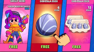 GODZILLA EGGS!!! | SPECIAL EXCLUSIVE EGGS | LEGENDARY NEW GIFT! | BRAWL STARS