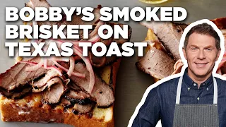 Bobby Flay's Smoked Brisket on Texas Toast | Bobby Flay's Barbecue Addiction | Food Network