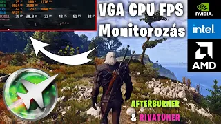 FPS, CPU, VGA Monitorozás Játékban #Shorts 14