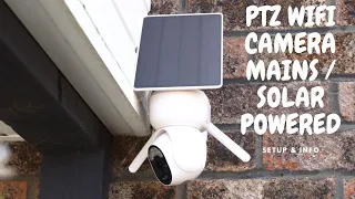 Vyze-Link PTZ WIFI CAMERA (MAINS / SOLAR POWERED) SETUP & INFO, EASY INSTALL