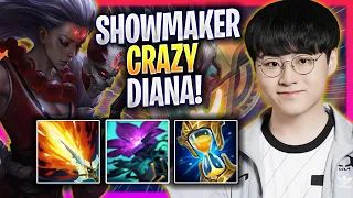 SHOWMAKER CRAZY GAME WITH DIANA! - DK ShowMaker Plays Diana MID vs Ahri! | Season 2024