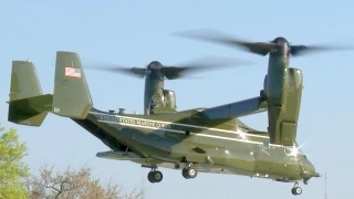 U.S. Presidential Helicopter Squadron MV-22 Osprey Landing/Takeoff