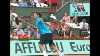 Roland Garros 2007 - Semifinal - Roger Federer vs Nikolai Davydenko - Highlights
