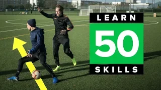 LEARN 50 MATCH SKILLS | Awesome football skills tutorial
