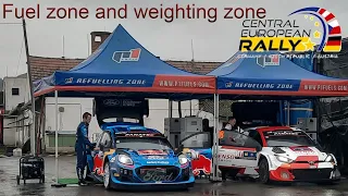 Fuel zone and weighting zone / central european rally 2023