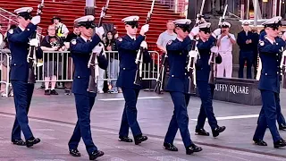 US Coast Guard Silent Drill at Times SQ NYC, Fleet Week 2022