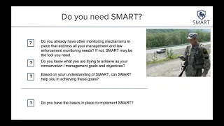 Module 9 -  Session 1.1: Overview of SMART conservation tools