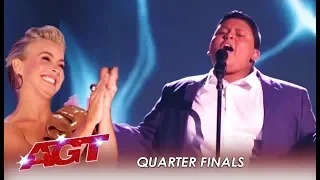 Luke Islam: Julianne's Golden Buzzer SLAYS At Live show | America's Got Talent 2019